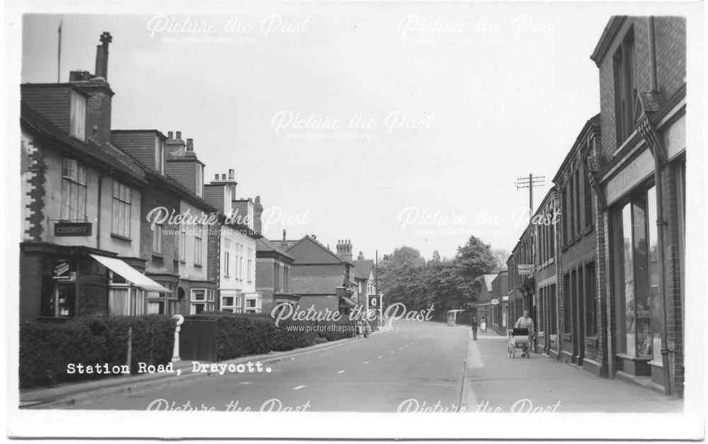 Station Road, Draycott, c 1940s