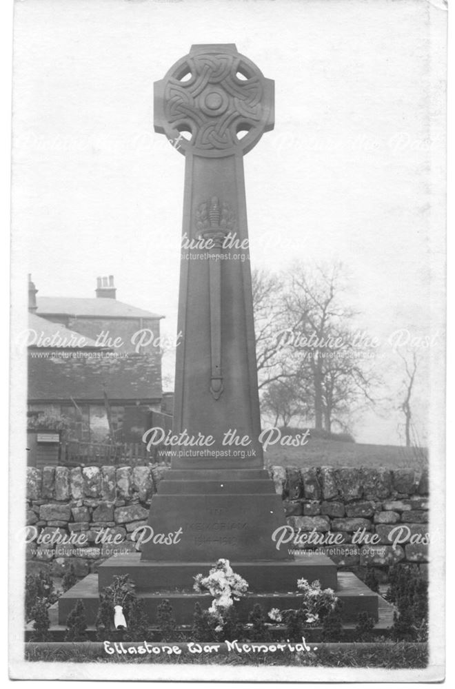 Memorial Cross, St Peter's Churchyard, Church Lane, Ellastone, c 1900