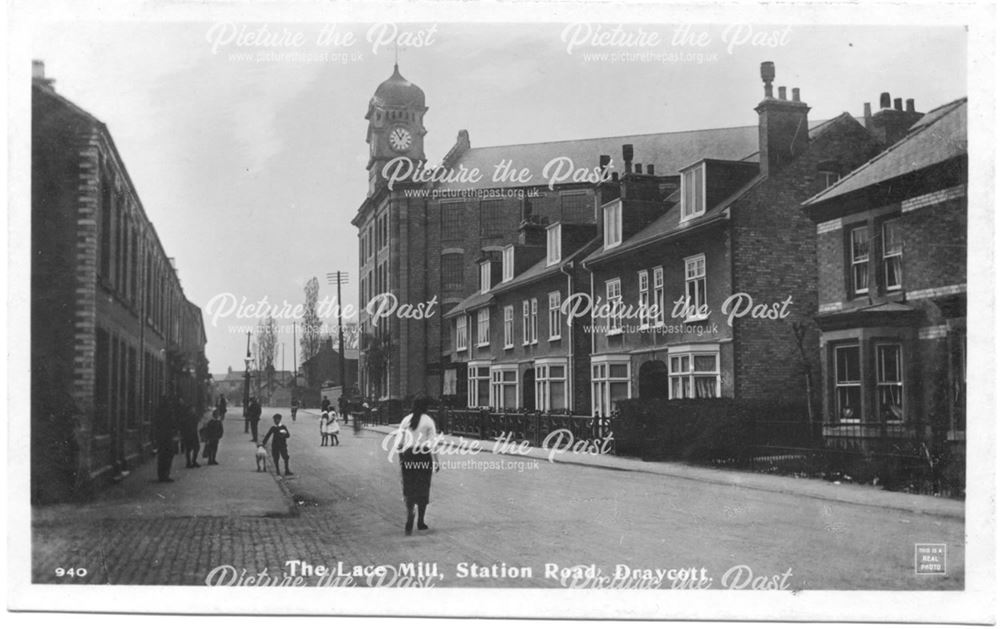 Victoria Lace Mill, Station Road, Draycott, c 1910s