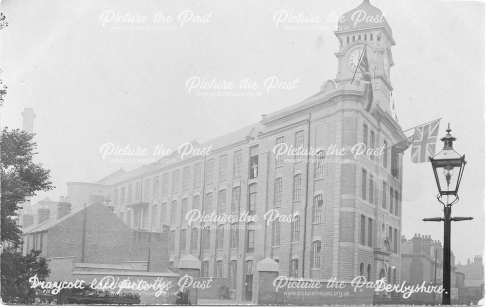 Victoria Mills Lace Factory, Station Road, Draycott, c 1910s