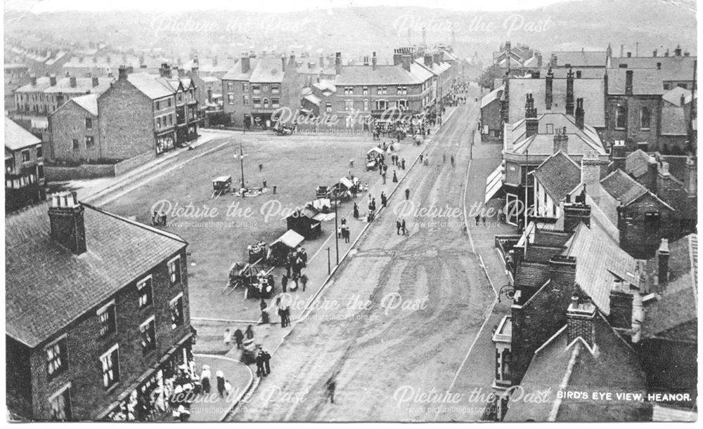 Birds Eye View of Heanor Market Place