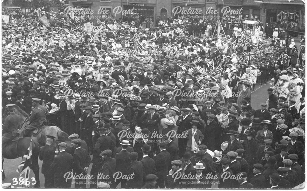 Crowds Awaiting a Royal Visit