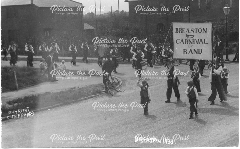 Breaston Carnival Band, c 1930s