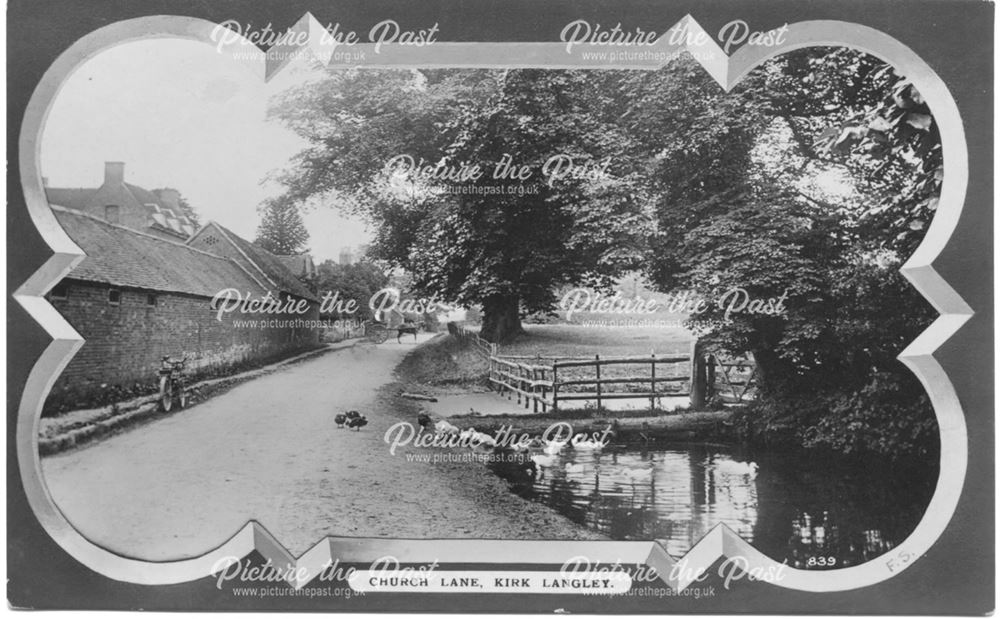 Church Lane, Kirk Langley, c 1914