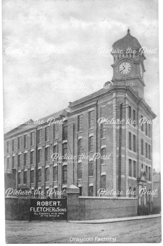 Victoria Mills Lace Factory, Station Road, Draycott, c 1910s