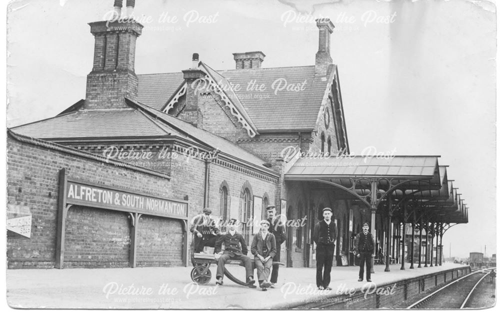 Alfreton and South Normanton Railway Station and station staff