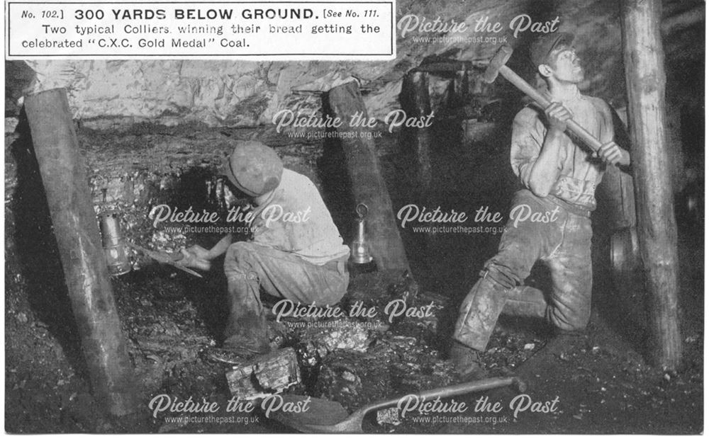 Colliery workers below ground