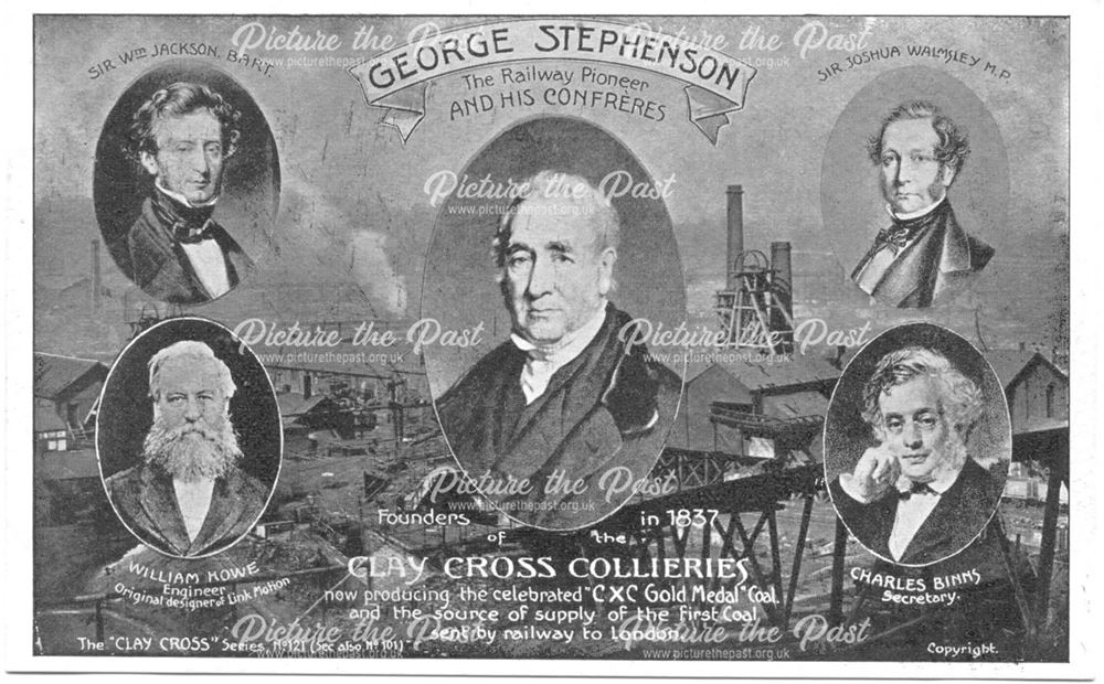 George Stephenson and founders of Clay Cross Pit