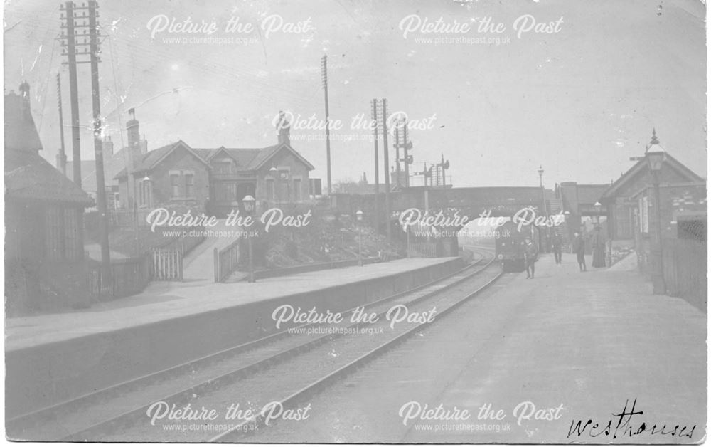 Railway station platform and line, Westhouses