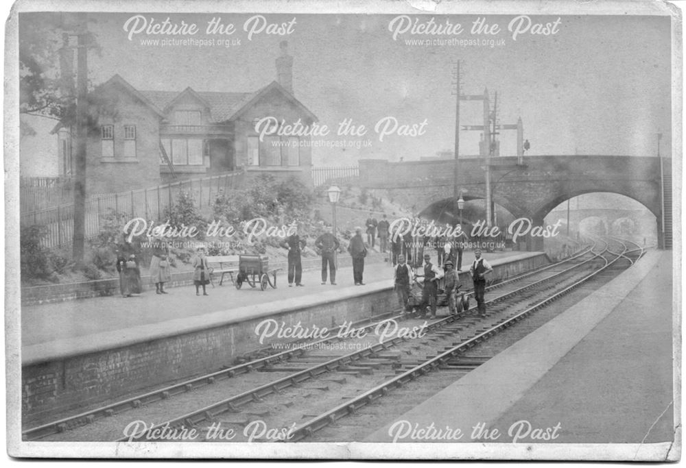 Westhouses Station, Alfreton, c1908