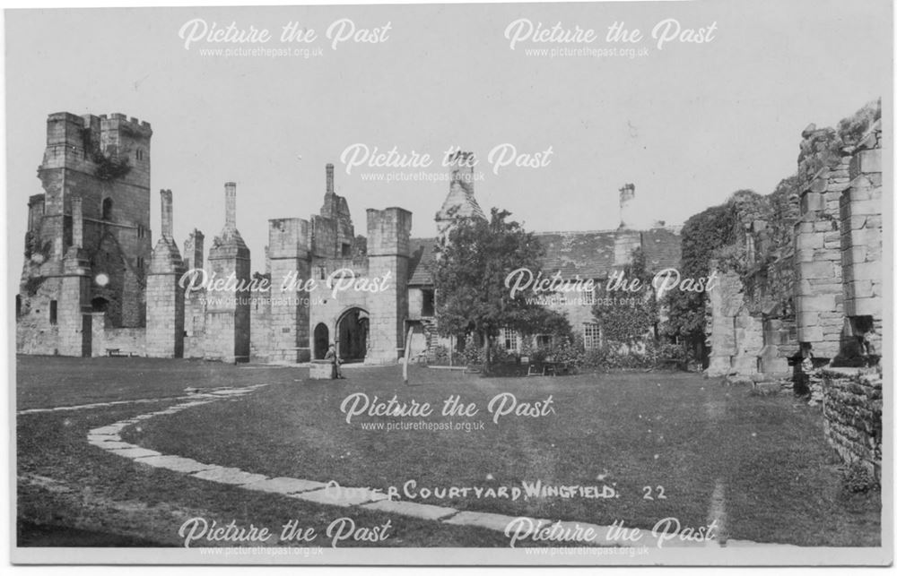 Outer courtyard, South Wingfield Hall