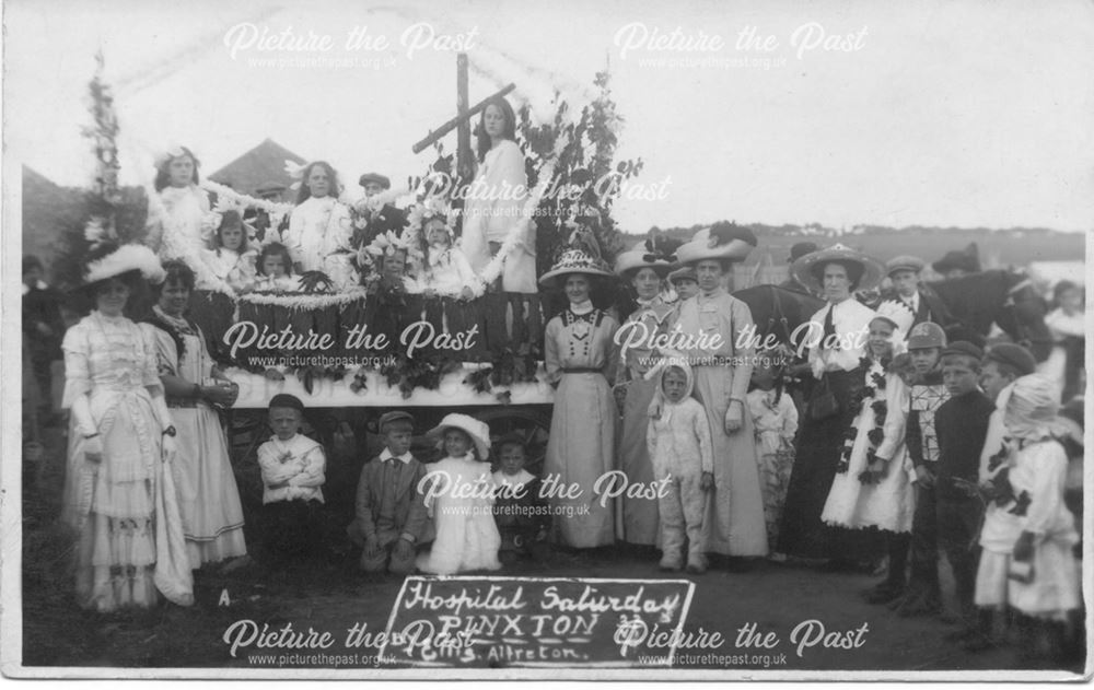 Hospital Saturday, decorated float with children