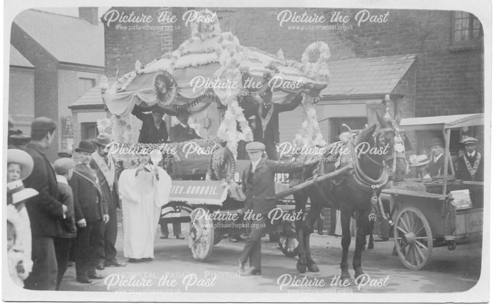 Hospital Parade with decorated Council float