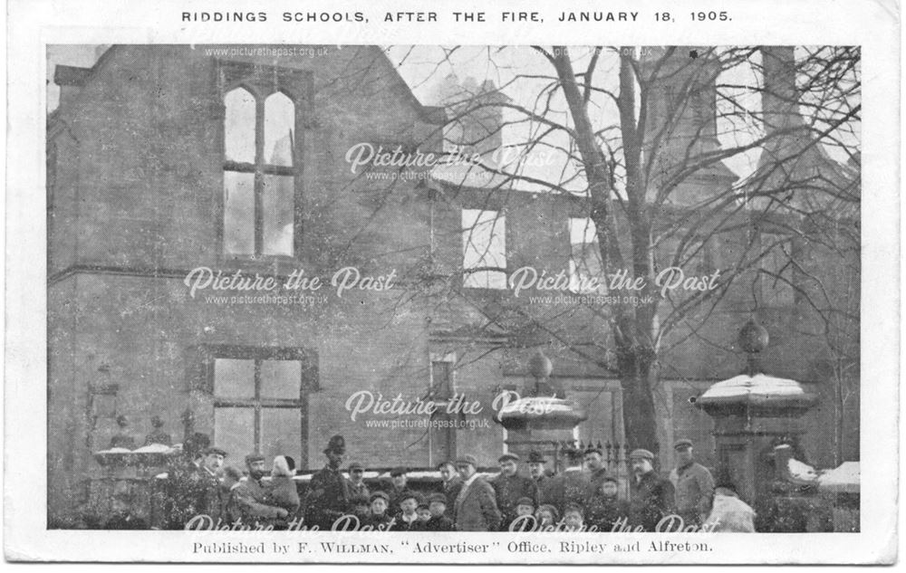 Riddings Schools after the fire January 18 1905
