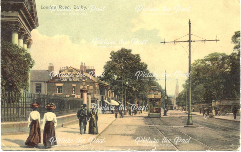 London Road, Derby, c 1900s