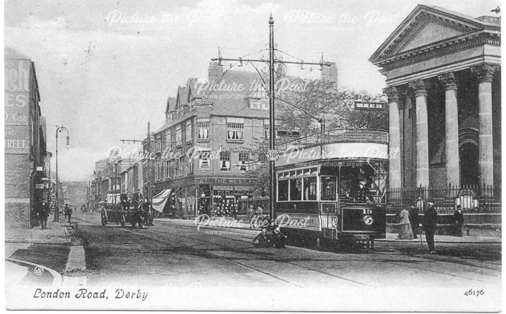 London Road, Derby, c 1900s