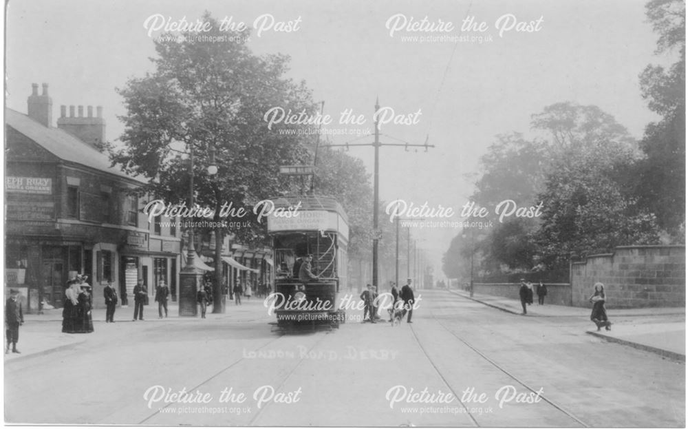 London Road, Derby, c 1900s