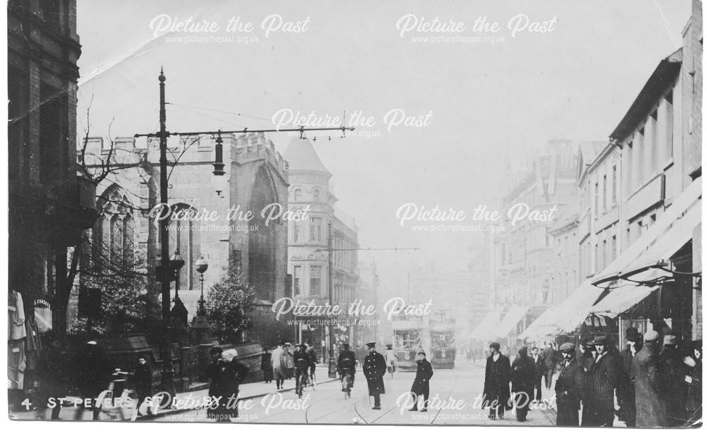 St Peters Street, Derby, c 1900s