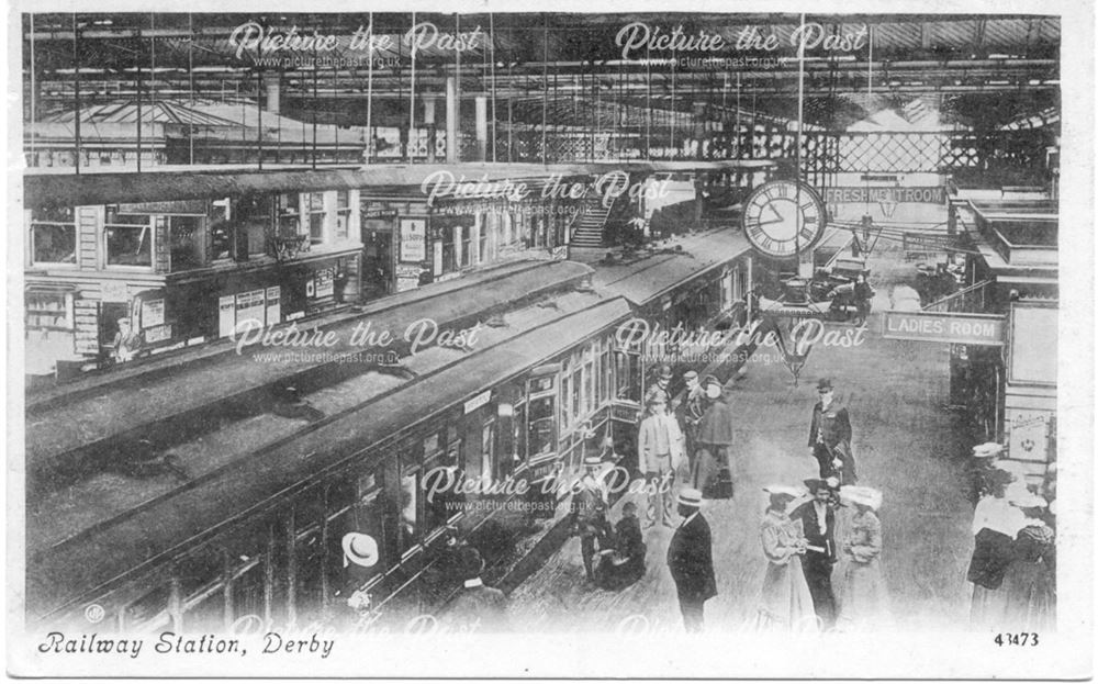 Railway Station, Derby, c 1910s