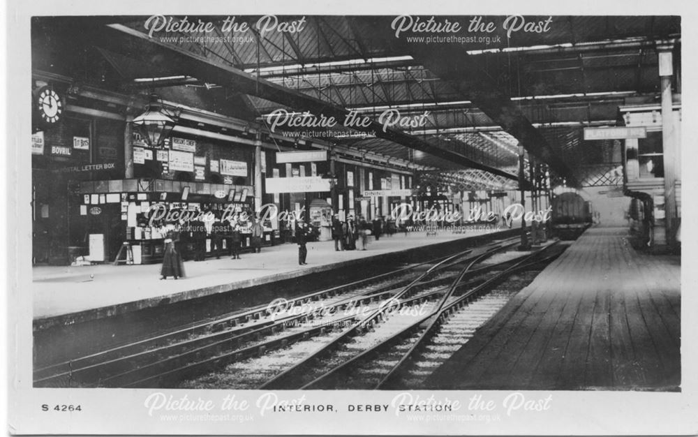 Midland Station Interior, Derby, c 1910s