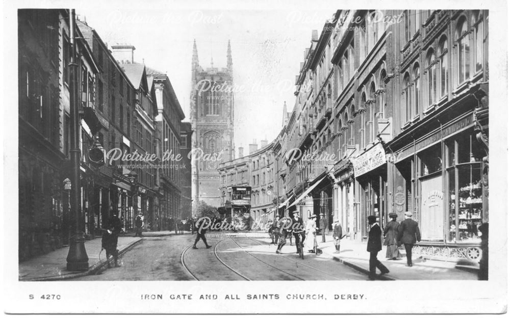 Irongate and All Saints Church, Derby