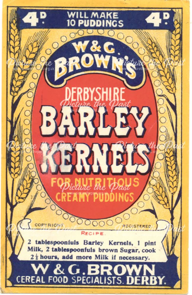 W and G Brown Cereal Food Specialist, Derby, c 1930s