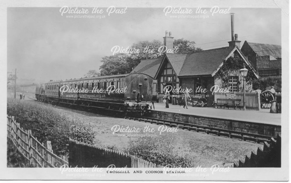 Crosshill and Codnor railway station, Cross Hill, c 1900s