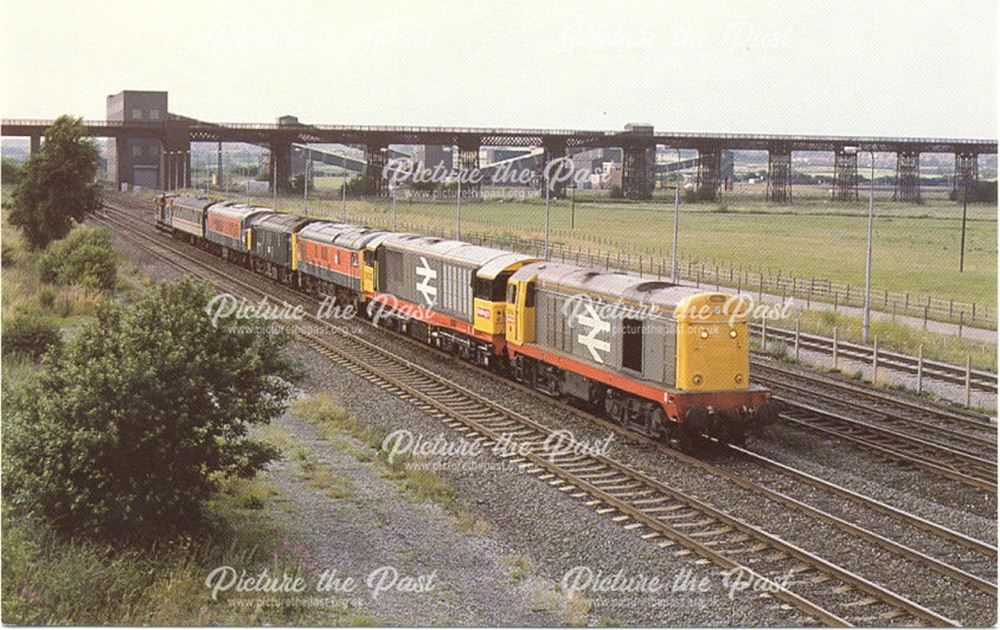 British Rail Diesel Engines, Awsworth Road Overbridge, Ilkeston, c 1980s-1990s