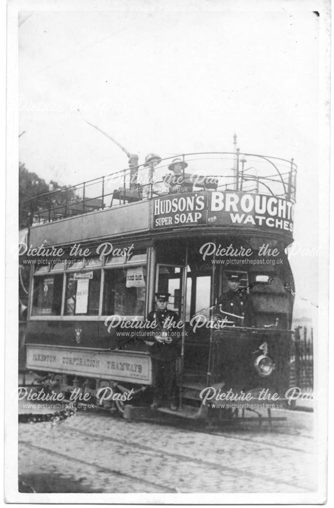 Ilkeston Corporation Tramways open top tram no 4