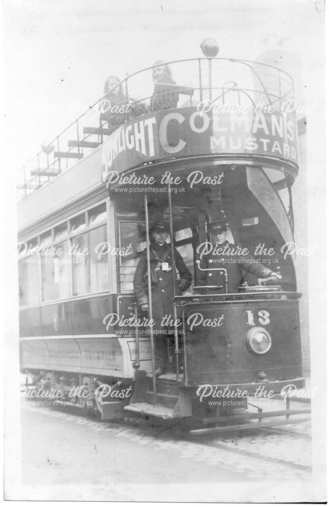 Ilkeston Corporation Tramways Open top tram no 13