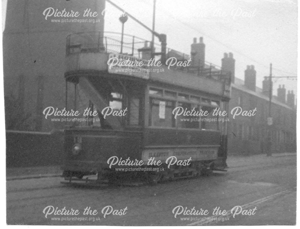 Ilkeston Corporation Tramways Open top tram no 13