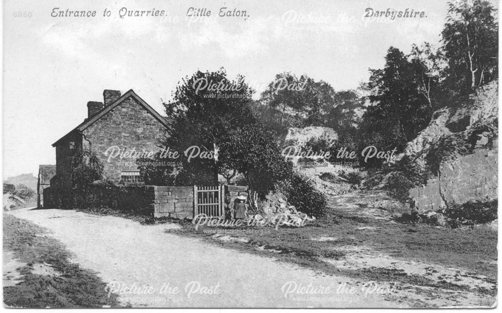 Entrance to quarries, Little Eaton, Derbyshire