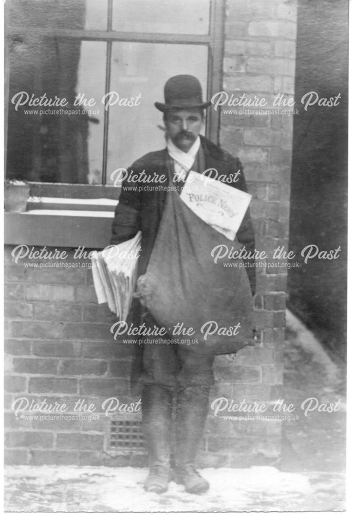 a seller of 'Police News' newspaper