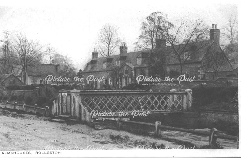 Almshouses, Burnside, Rolleston-on-Dove, c 1910s