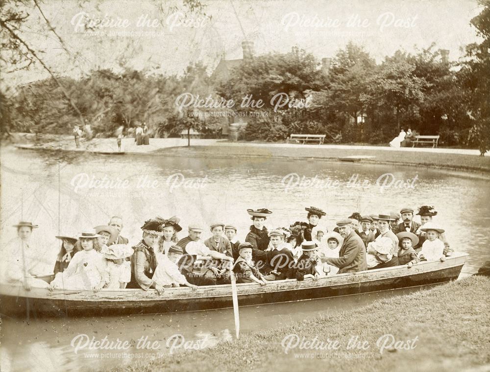 Boating Party on Lake at Whitworth Institute