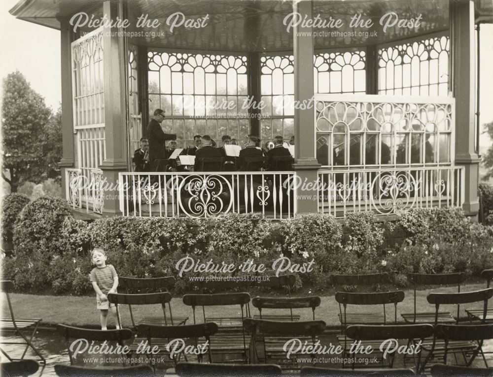 Bandstand in the Castle Grounds, Nottingham, 1958