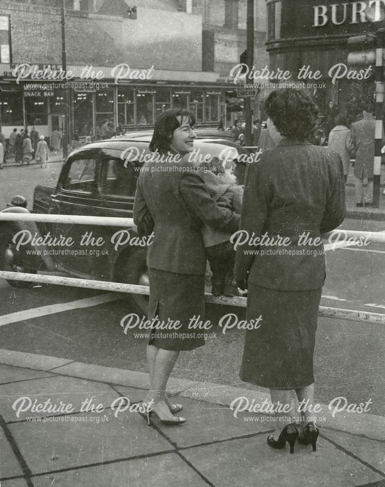 Friar Lane from Beastmarket Hill, Nottingham, 1958