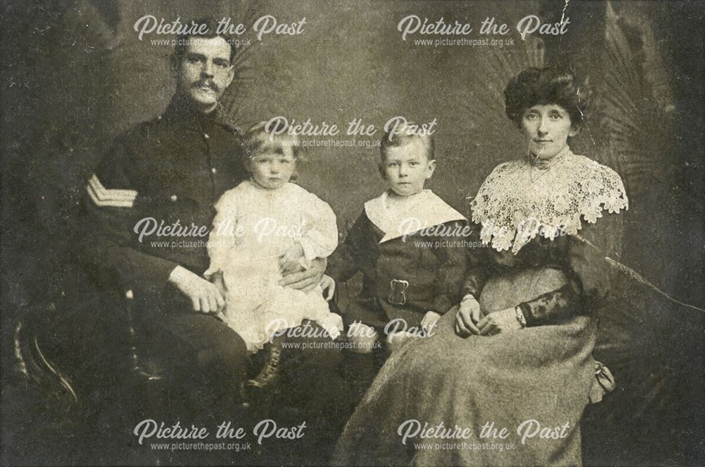 The Unwin Family of Milltown Farm, Studio Portrait, Milltown, c 1900