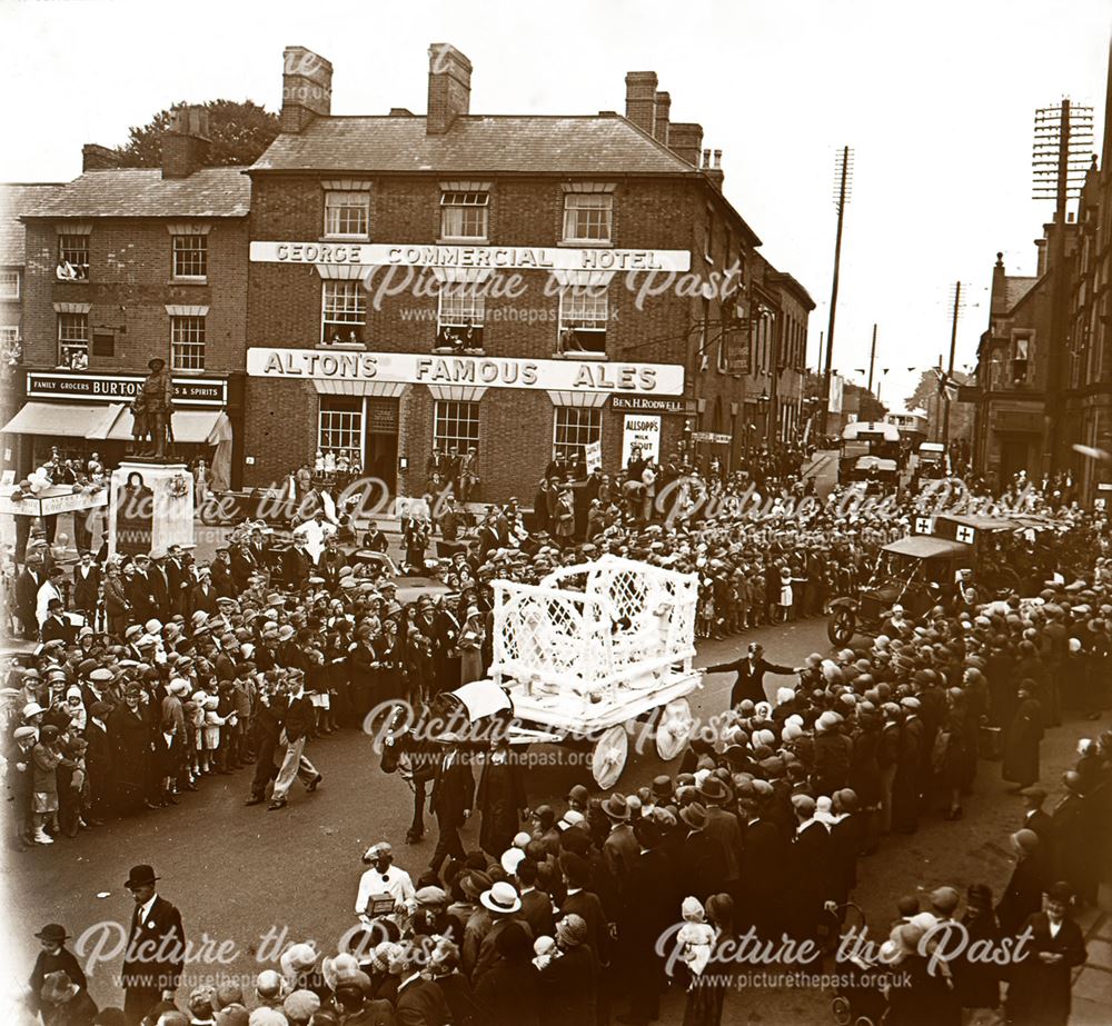 Alfreton Carnival, King Street, Alfreton, c 1920s