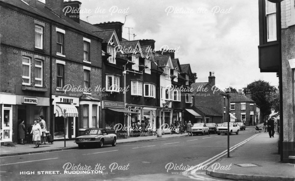 High Street, Ruddington, c 1970s