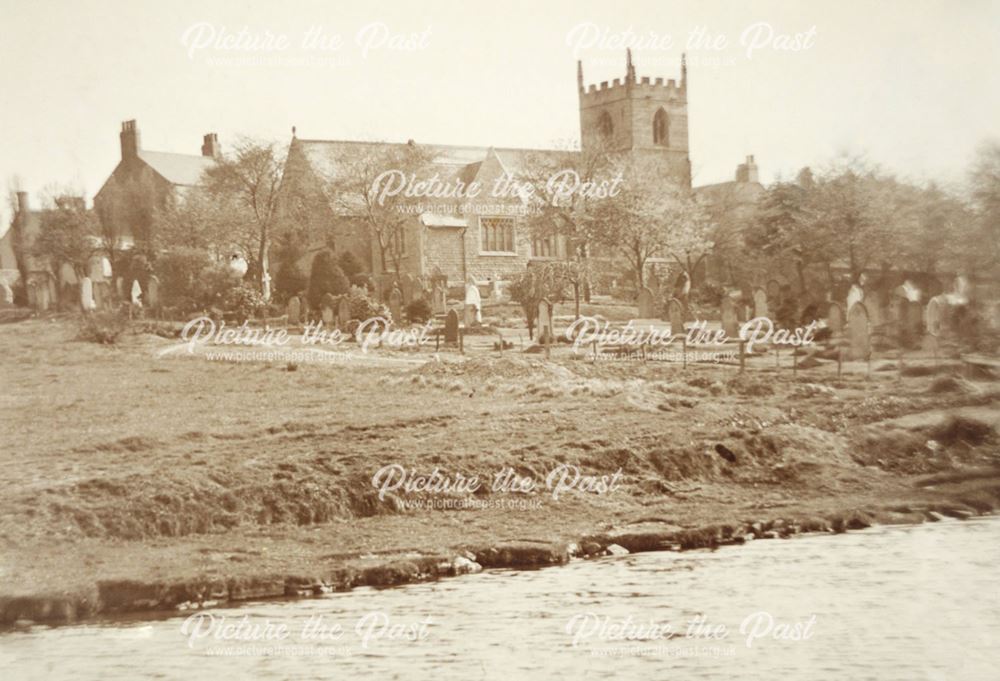 St Giles' Church, from the Chesterfield Canal