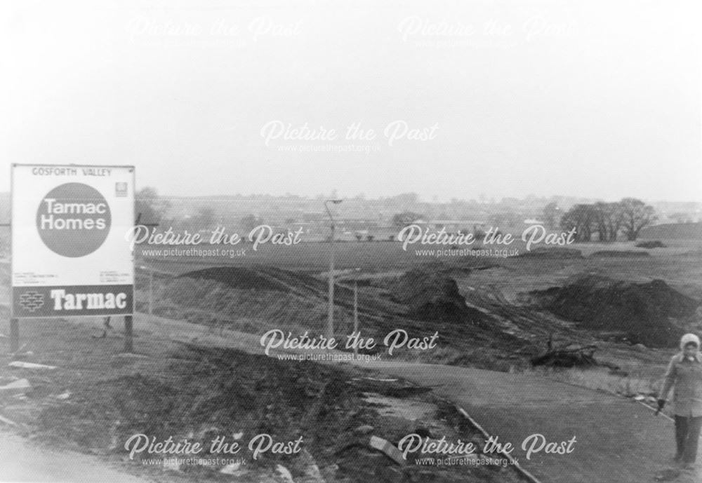 Gosforth Valley prior to housing development, Dronfield