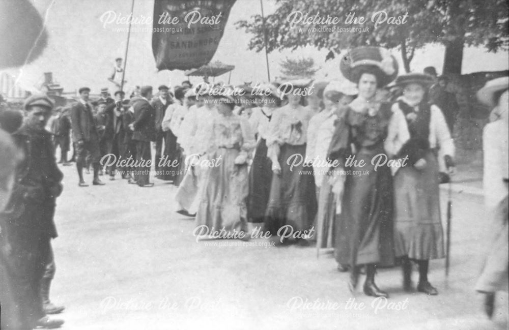 Dronfield Baptist Sunday School Band of Hope procession