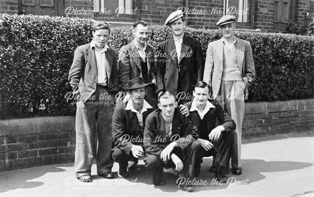 Group of men Devonshire Terrace