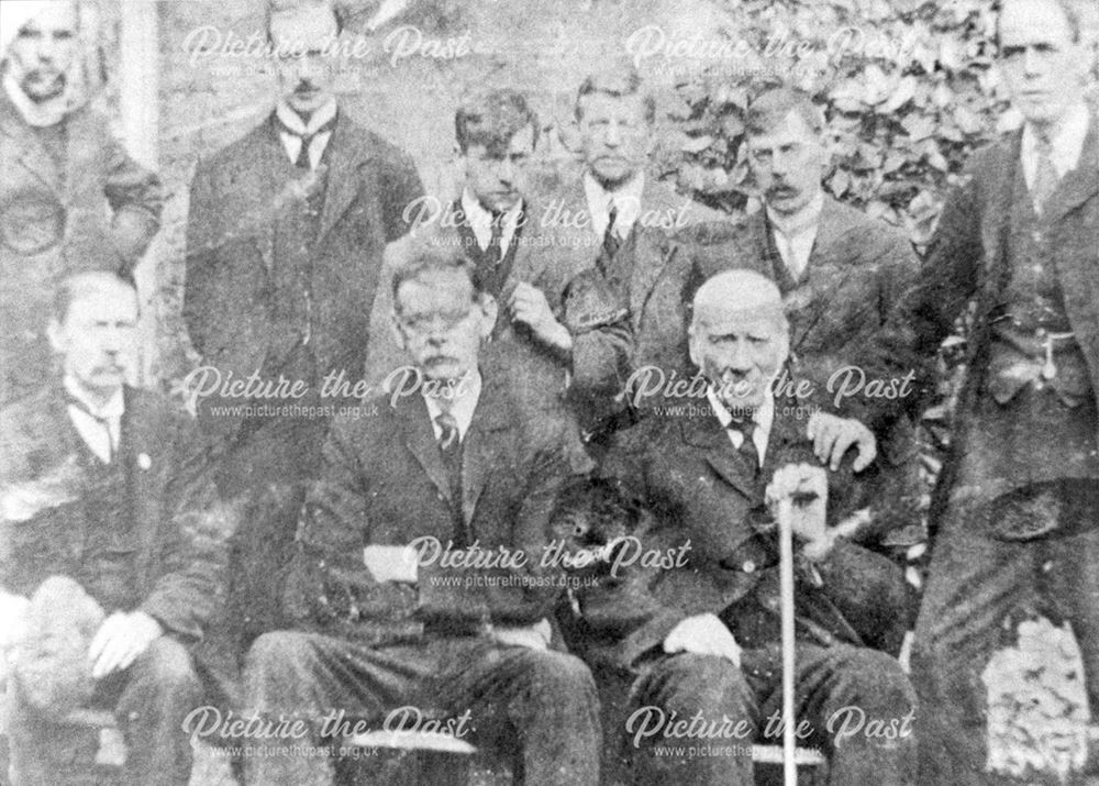 Reverend Groocock with a group of Bell Ringers (?)