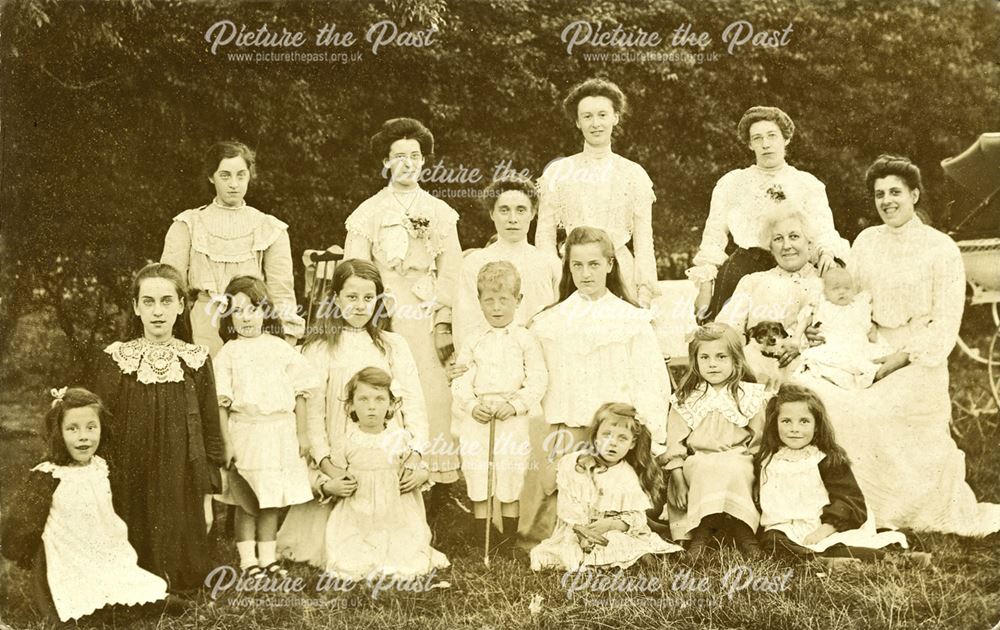 Mary Milner as a little girl with the female members of her family (and one small boy)