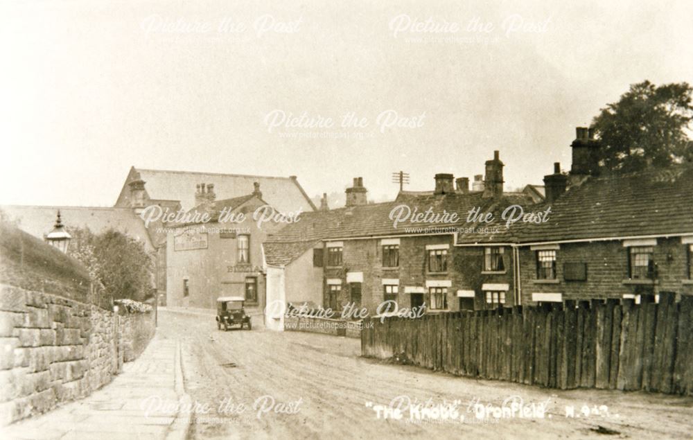 Lea Road seen from the railway bridge, Dronfield