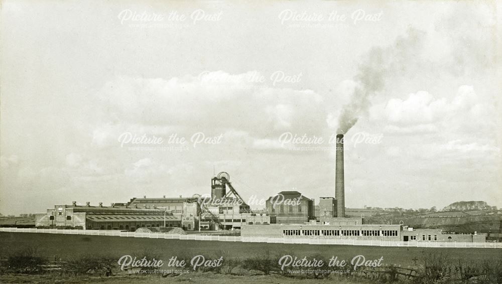 'The Modernisation of Williamthorpe Colliery 1938-40' - General view of the Colliery, after improvem