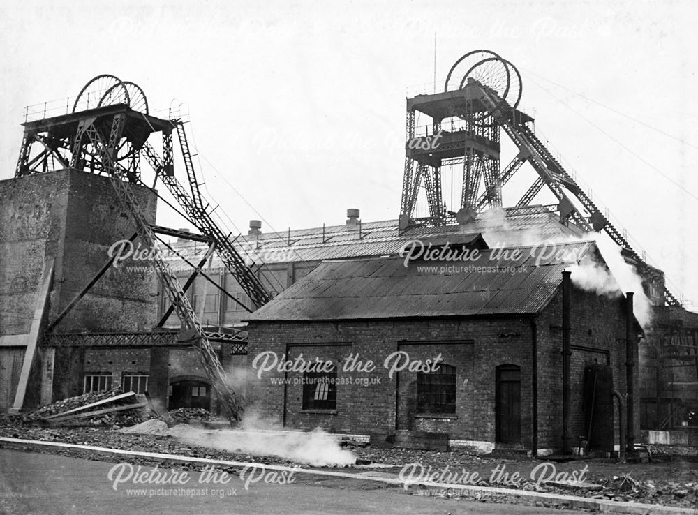 'The Modernisation of Williamthorpe Colliery 1938-40' -No. 1 pit electric Winding House, before impr
