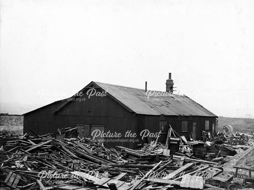 'The Modernisation of Williamthorpe Colliery 1938-40' - Joiners shop and sawmill, before improvement